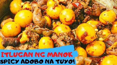 itlugan ng manok|ADOBO NA TUYO.